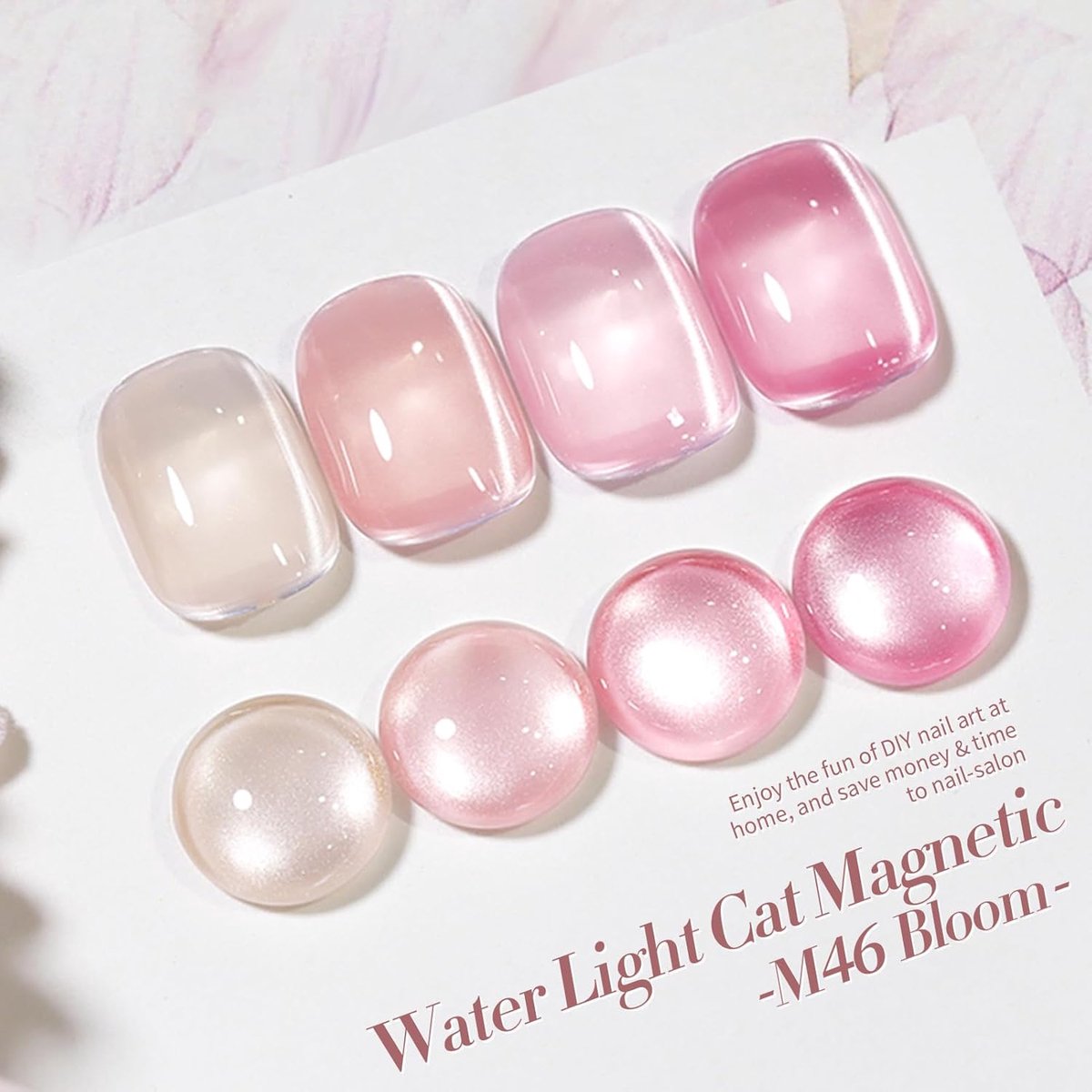 Gelnagellak Set - Nagellak Gellak - Nagels Lakken - Jelly Cat Magnetic - 4 stuks - Nude Pink — cadeau in Verzorging - foto 7