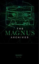 The Magnus Archives Season 1 Part Two poster met geometrische afbeeldingen en groene tekst.