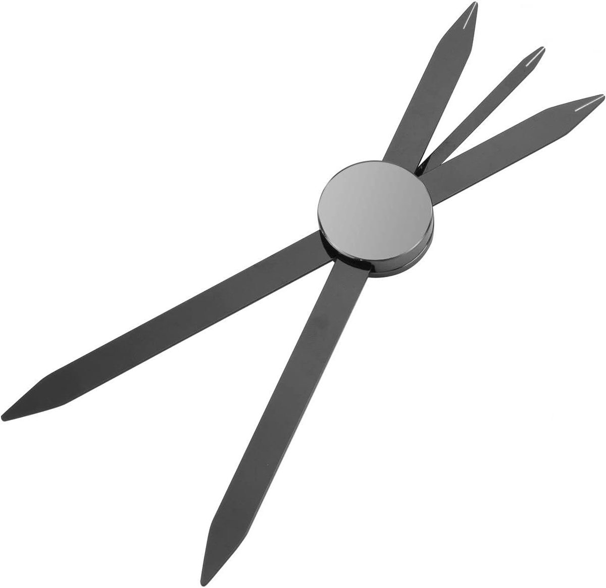 Wenkbrauwliniaal Roestvrij Staal - Meetgereedschap Symmetrisch - Wenkbrauwen Vormgeven - Driepunts Positionering - 171 cm - Zwart