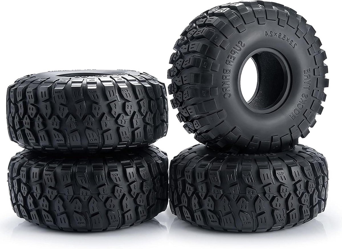 RC Crawler Banden - Rubberen Banden - RC Auto Upgraden - Hoge Slijtvastheid - 150mm - Zwart