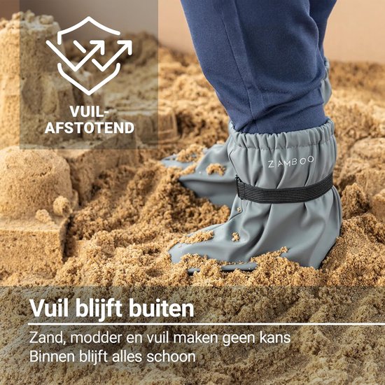 Fleece Overschoenen - Baby Schoentjes - Buiten Spelen - Waterdicht Met Gelaste Naden - Tot 18 Maanden - Grijs — afbeelding 3