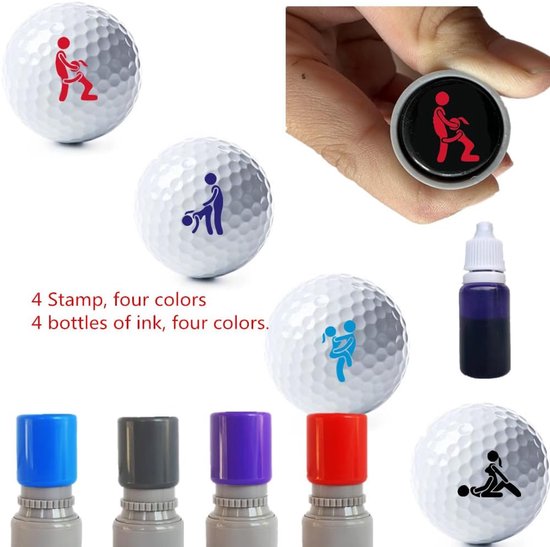 Golfbal Stempels - Golfbal Markers - Golfbal Markeren - Gepersonaliseerde Markeringen - 2.5 cm Diameter - Niet gespecificeerd — afbeelding 4