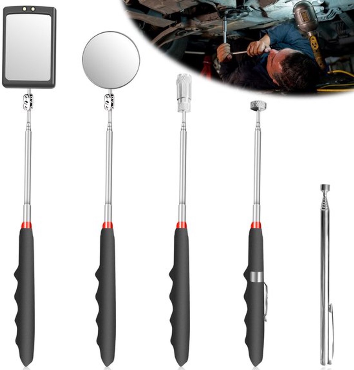Vt products - Telescopische inspectiespiegelset - Multifunctioneel