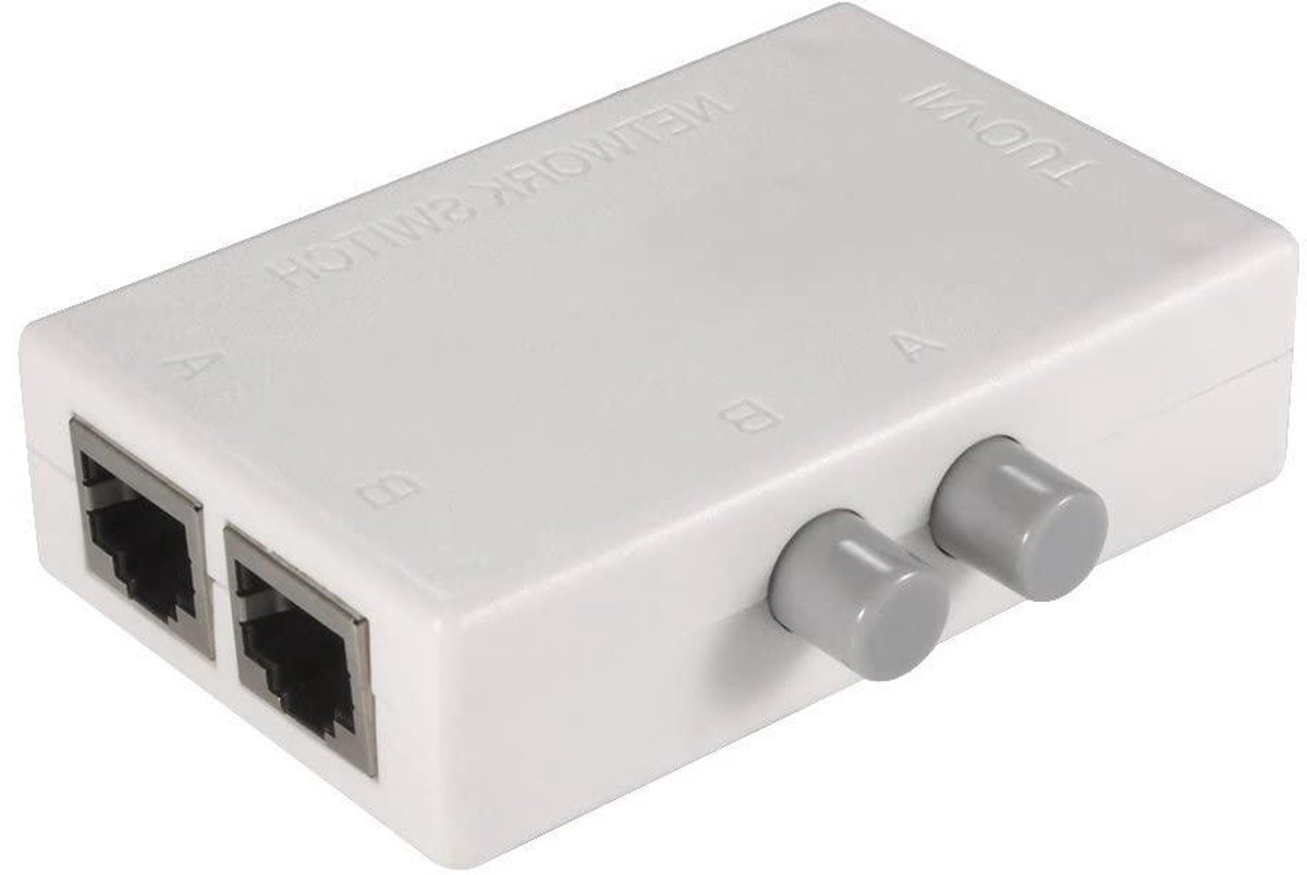 Netwerk Switch - RJ45 Splitter - Internet Delen - Fysieke Isolatie - 100m - Wit