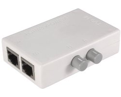 Netwerk Switch - RJ45 Splitter - Internet Delen - Fysieke Isolatie - 100m - Wit
