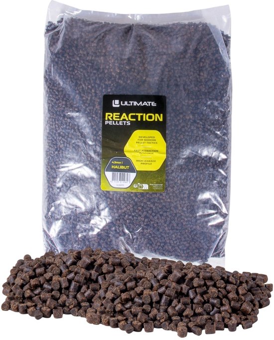 Ultimate Reaction Pellets Halibut 2mm (5kg) - Vispellets van Ultimate — afbeelding 4
