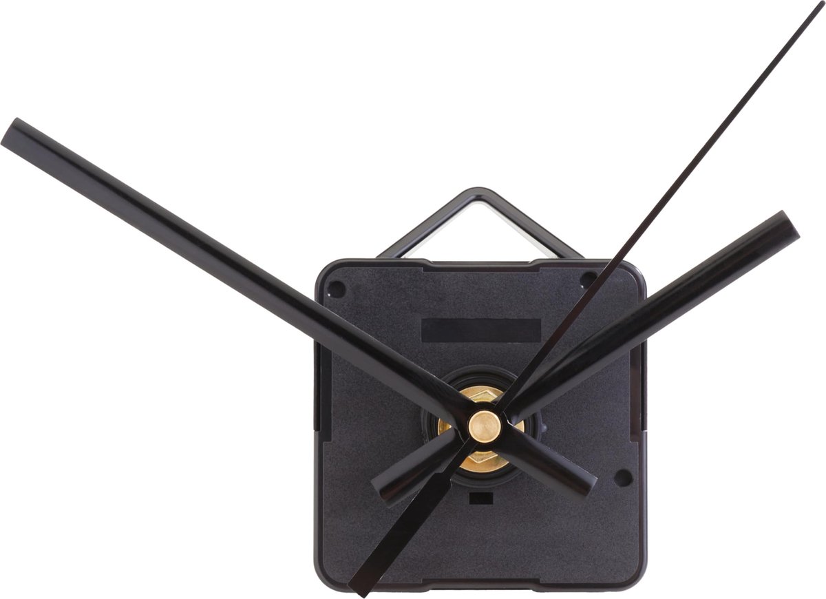Wandklok (AA batterij 1,5 V) zwart (55 x 55 x 15 cm)
