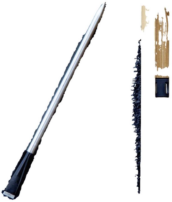 Meater vleesthermometer in houten houder, geïsoleerd.