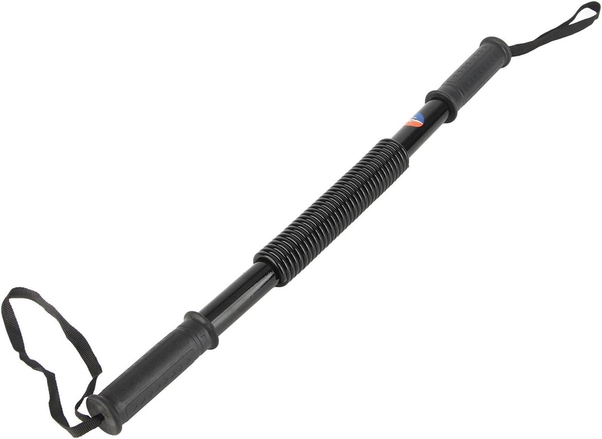 Power Twister Arm Krachtstang - Krachtstok Armtrainer - Kracht Training - Robuuste Carbon Staal Constructie - 20 kg weerstand - Zwart