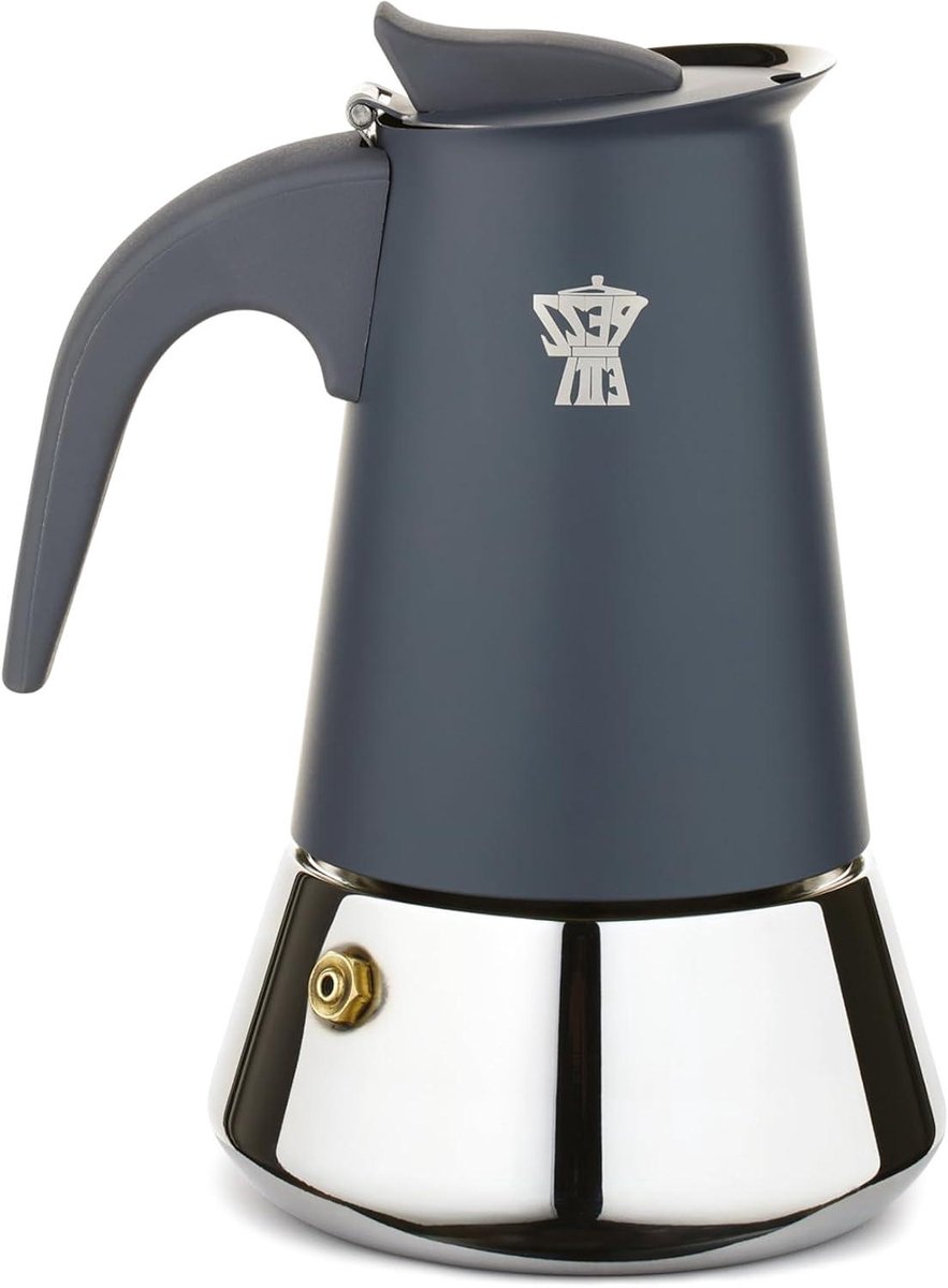 Moka Koffiezetapparaat - Italiaanse Koffiemaker - Koffie Zetten - Traditionele Zetmethode - 10 Kops - Antraciet