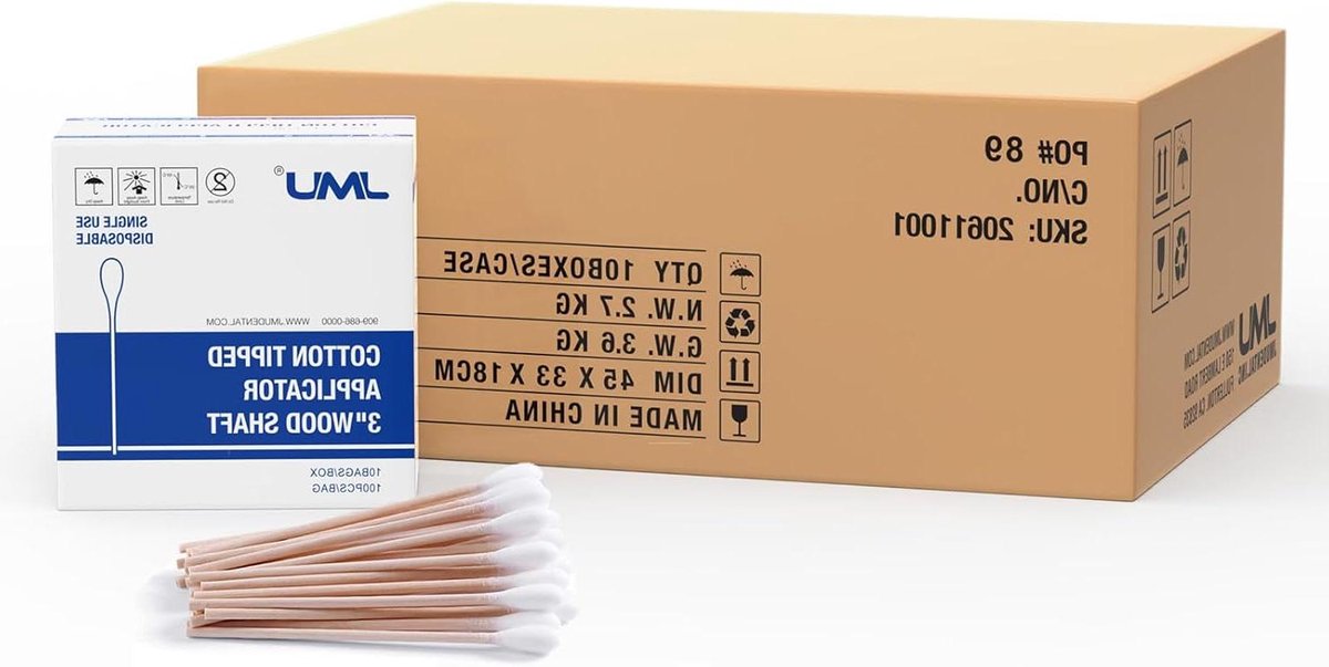 Katoen Swabs - Wattenschijfjes Applicators - Persoonlijke Verzorging - Hoge Absorptie - 10000 Stuks - Natuurlijk