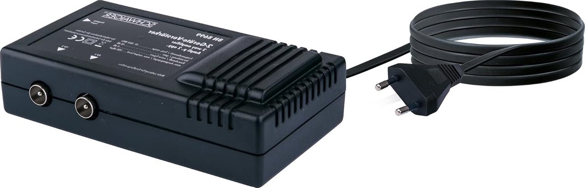 Antenneversterker 2x 18 dB - Signaalversterker voor TV en Radio