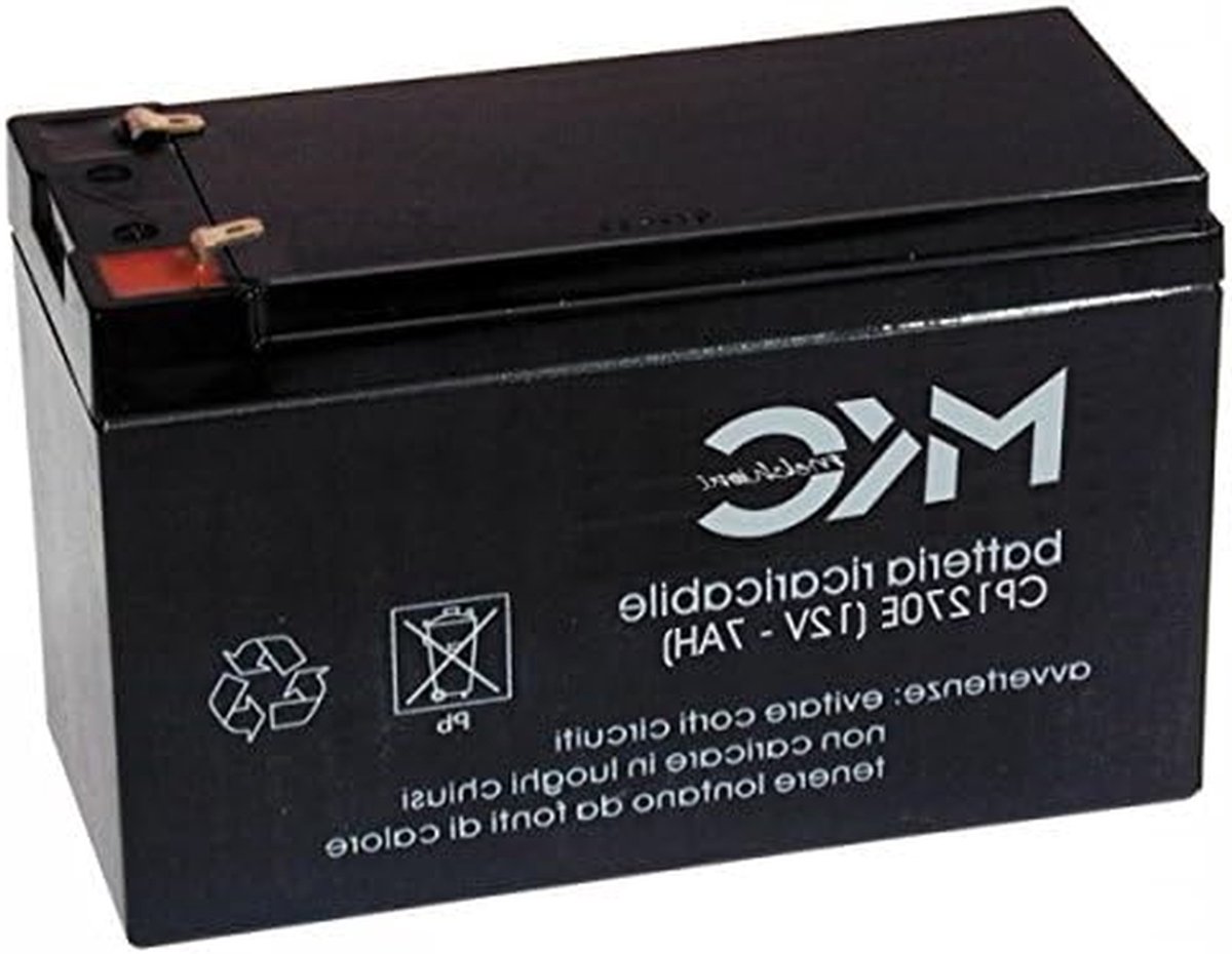 Oplaadbare Loodaccu - Batterij - Alarm Systemen - Hoge Kwaliteit - 12 V 7 Ah - Zwart