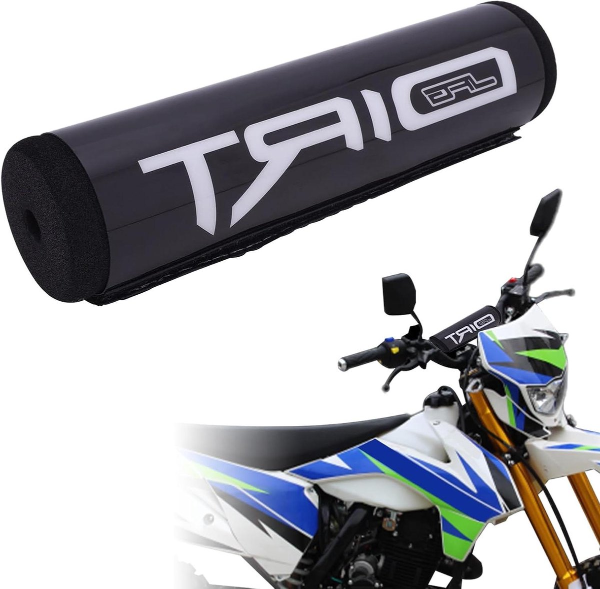 Motorfiets Stuur Pad - Crossbar Foam Pad - Impact Verminderen - Universele Pasvorm - 200mm Lengte - Zwart