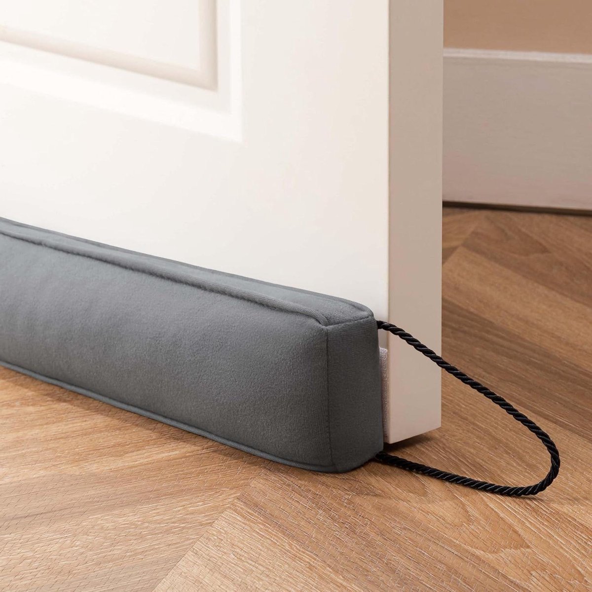Deurklopper Emmer - Tochtstopper - Voorkom Tocht - Hoogwaardig Materiaal - 96 cm - Grijs
