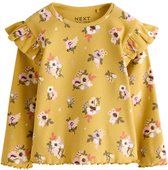 Next - Meisjes - Geribbeld T-shirt met lange mouwen - Geel