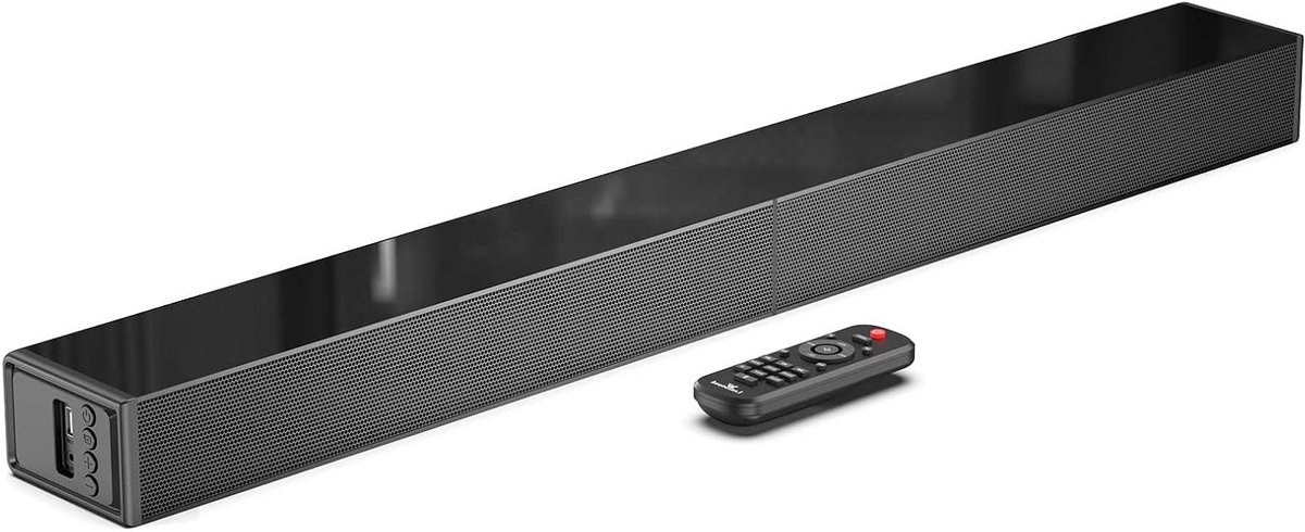 Soundbar voor TV - Surround Sound Systeem - Filmervaring Verbeteren - Kamervullend Geluid - 31 Inch - Glanzend