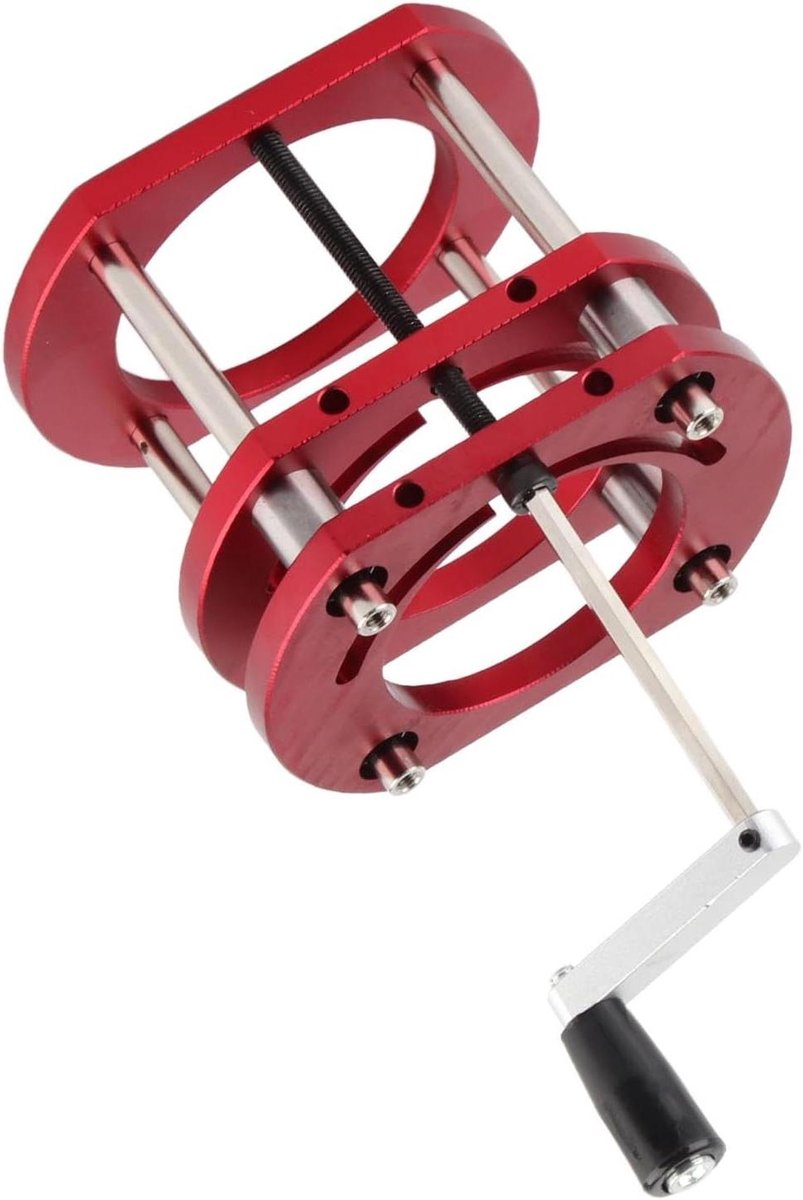 Routerlift Basis - Freeslift Tafel - Houtbewerking Precisie - 4 Kaak Klem - 51 mm Hefbereik - Rood