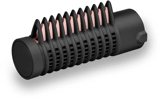 Zwarte accessoire met koperkleurige pincetten, past op de BaByliss airstyler.