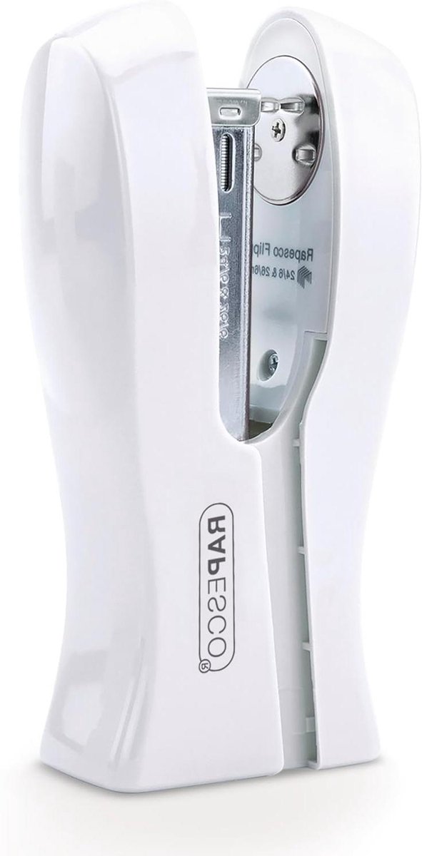 Staande Nietmachine - Ruimtebesparende Nietmachine - Papier Nieten - Verstelbaar Aambeeld - 20 Vel Capaciteit - Wit