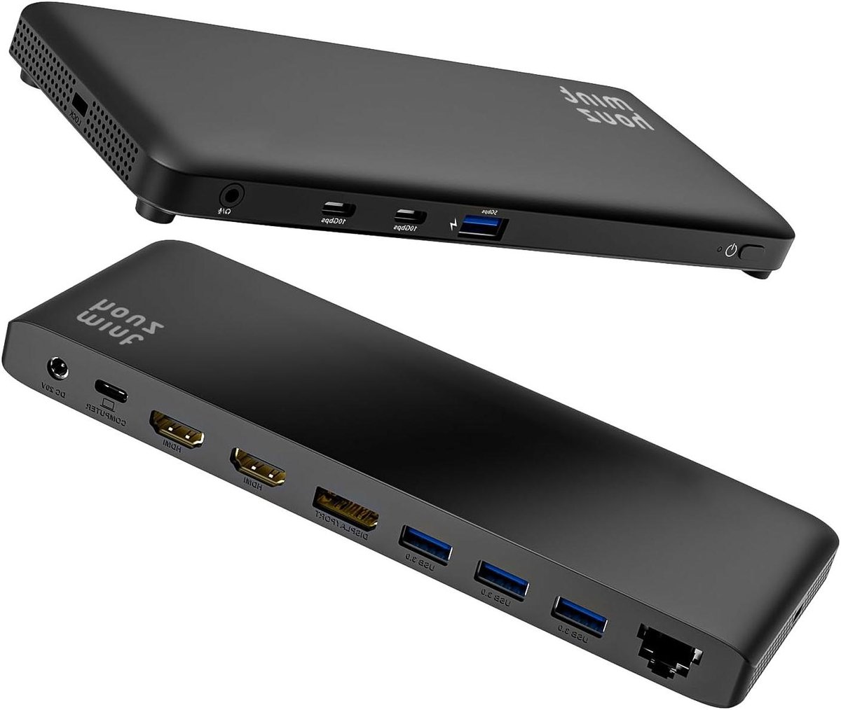 Docking Station - Hub Adapter - Computer Uitbreiden - 12 Poorten - 22.5 cm - Zwart