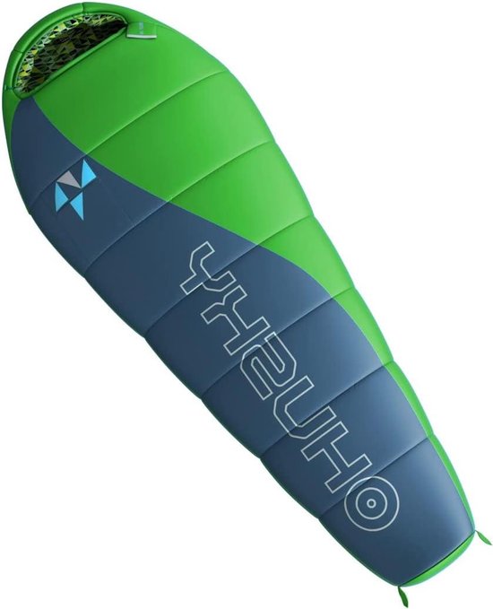 Kinder Slaapzak - Kampeerzak Mummie - Buiten Slapen - Comfort Zone -10 - 170 cm - Blauw van Kinder — afbeelding 2