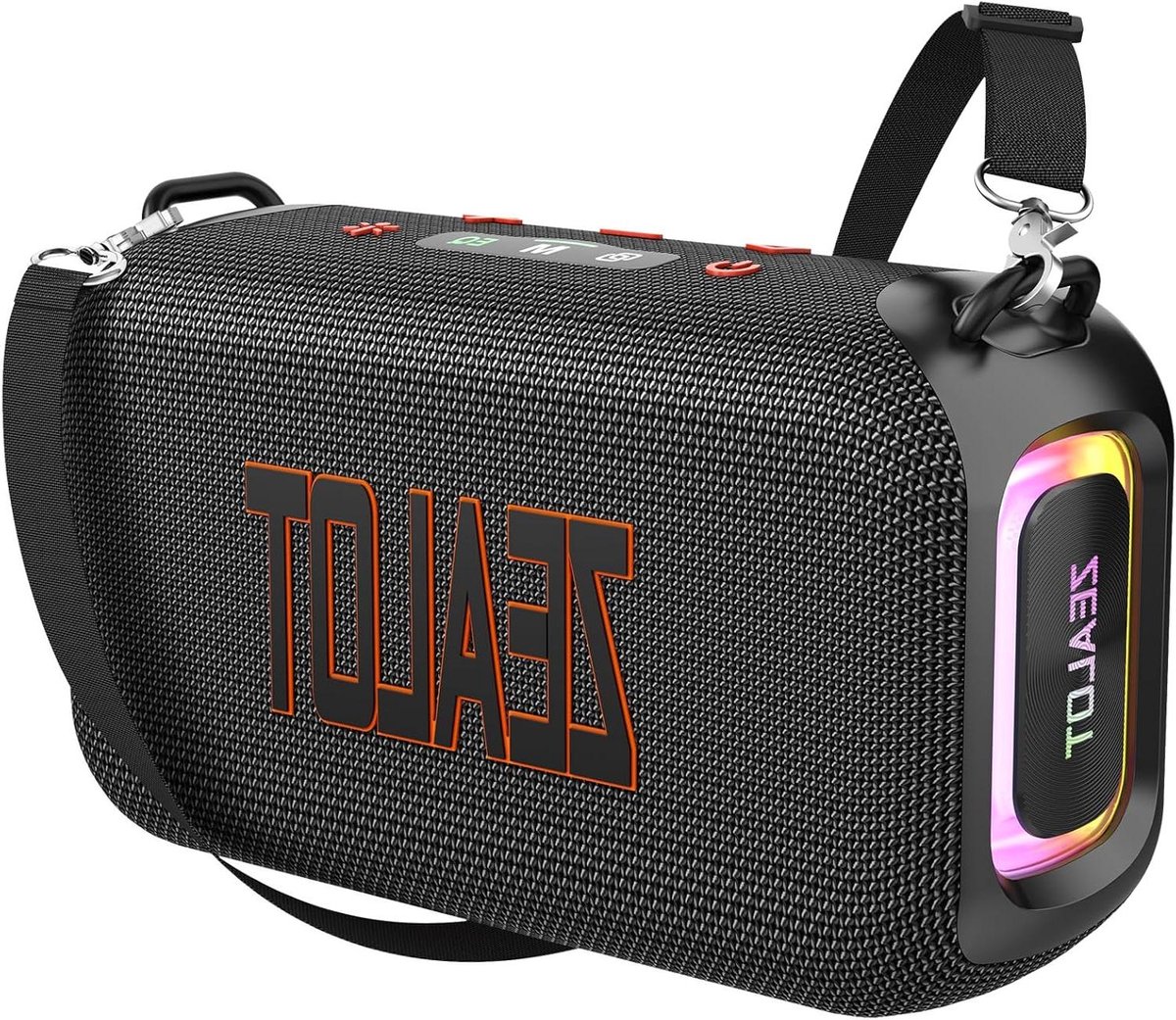 Draagbare Speaker - Bluetooth Box - Muziek Buiten - IPX6 Waterdicht - 10.5 x 25.7 cm - Grijs