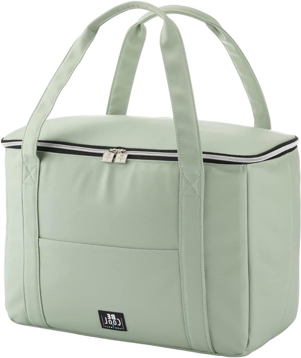 Grote koeltas - Boodschappentas isolatie - Picknick en reizen - Waterdicht en zanddicht - 28 L volume - Mintgroen