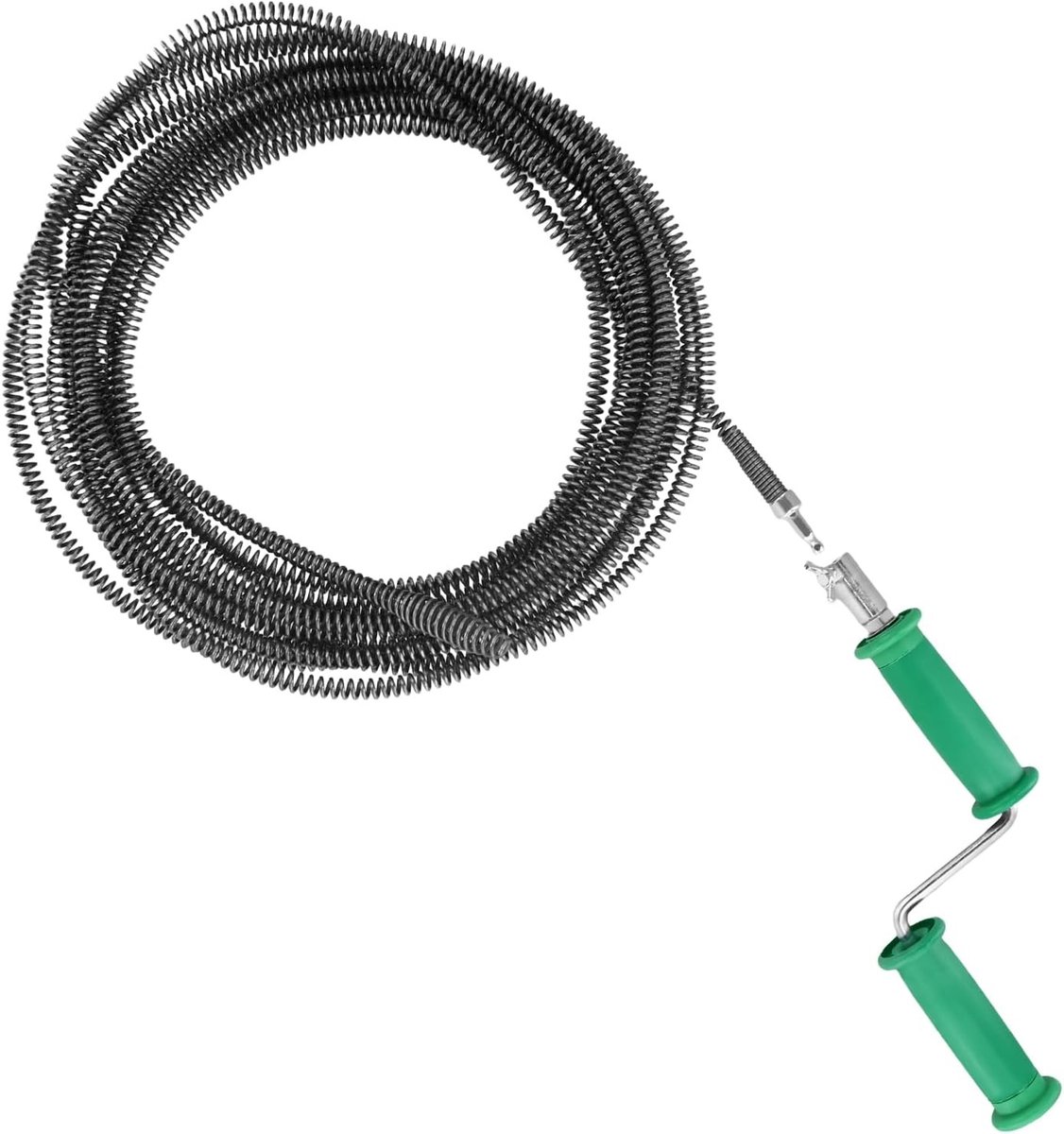 Efficiënte 10M x 10mm pijp reinigingskabel, afvoerreiniger met elektrische en handmatige adapters voor verstoppingen