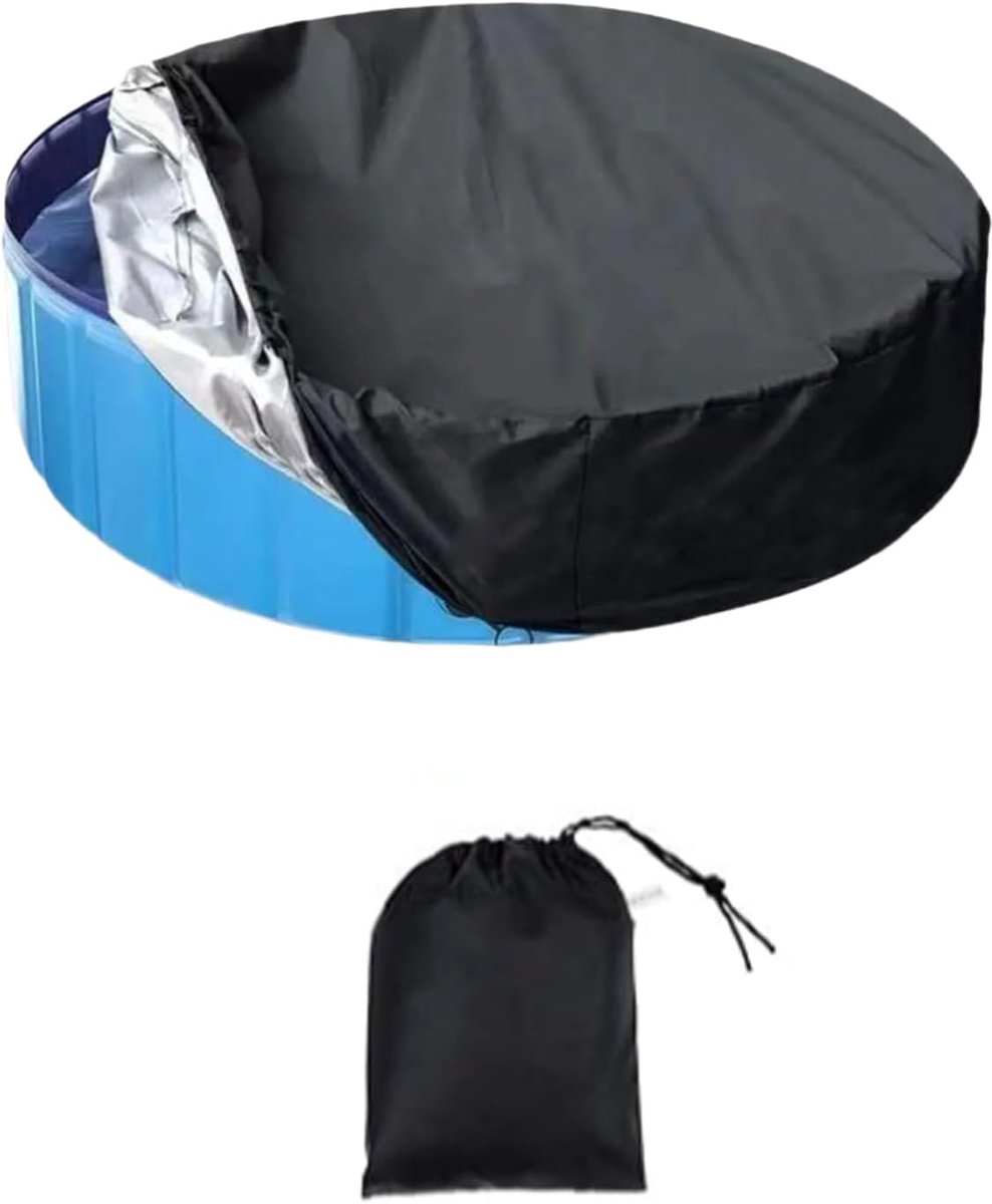 Thijox - Zwembadafdekking Rond 366 cm - UV-Bescherming - Afdekzeil Voor Bovengrondse Zwembaden - Duurzaam & Kindvriendelijk - Ideaal Voor Tuin & Vakan