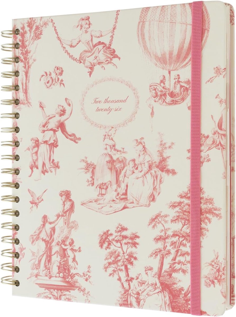 Thijox - Academic Diary 2026 Week To View - Luxe Versailles Planner Met Stickers & Tabs, Perfect Voor Studenten, Universitaire Agenda, Terug Naar Scho