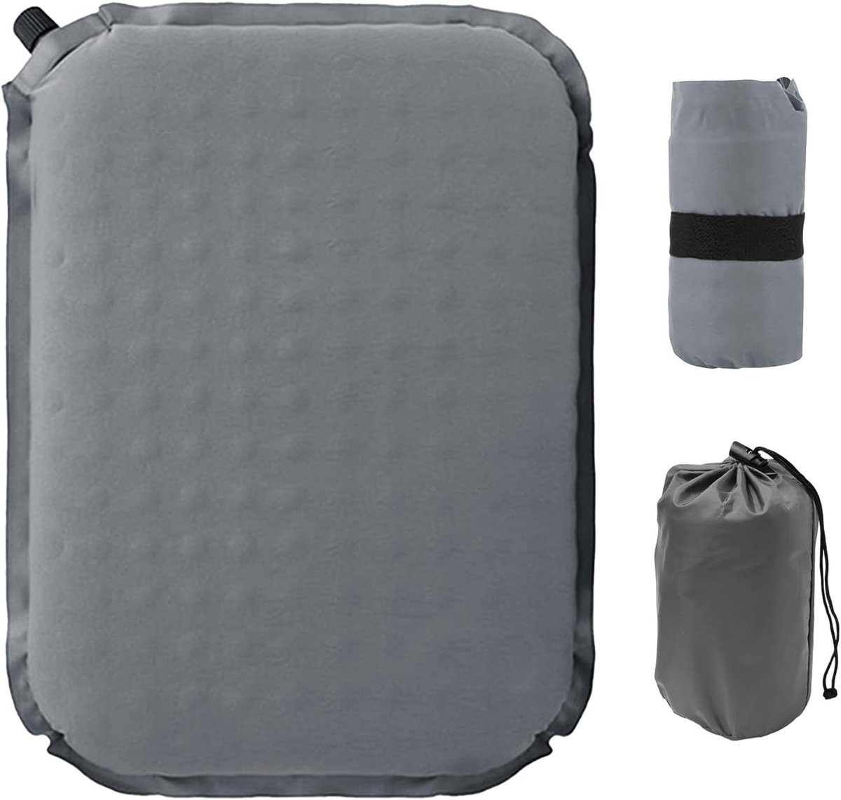 Thijox - Zelfopblazend Kussen 41x33cm - Opvouwbaar Outdoor Kussen - Ultralicht Stadionkussen - Warmtekussen en Isolatiemat voor Camping en Wandelen -