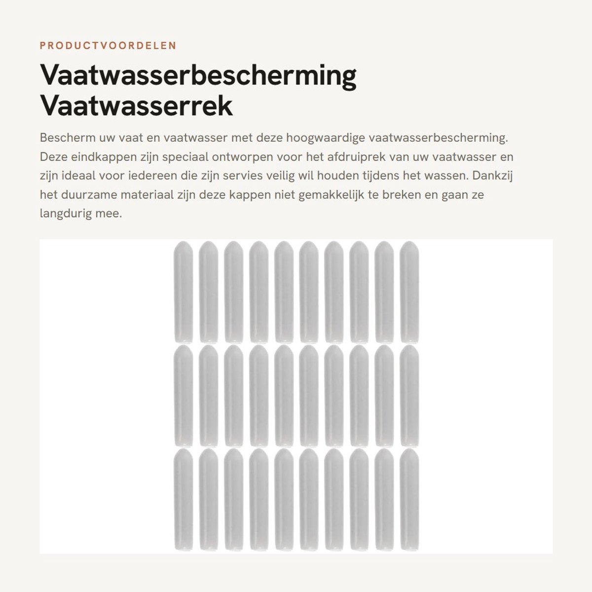 Dailygoods- Reparatieset Vaatwasser - Eindkappen - Afdruiprek - Siliconen - Roestbescherming - Hittebestendig