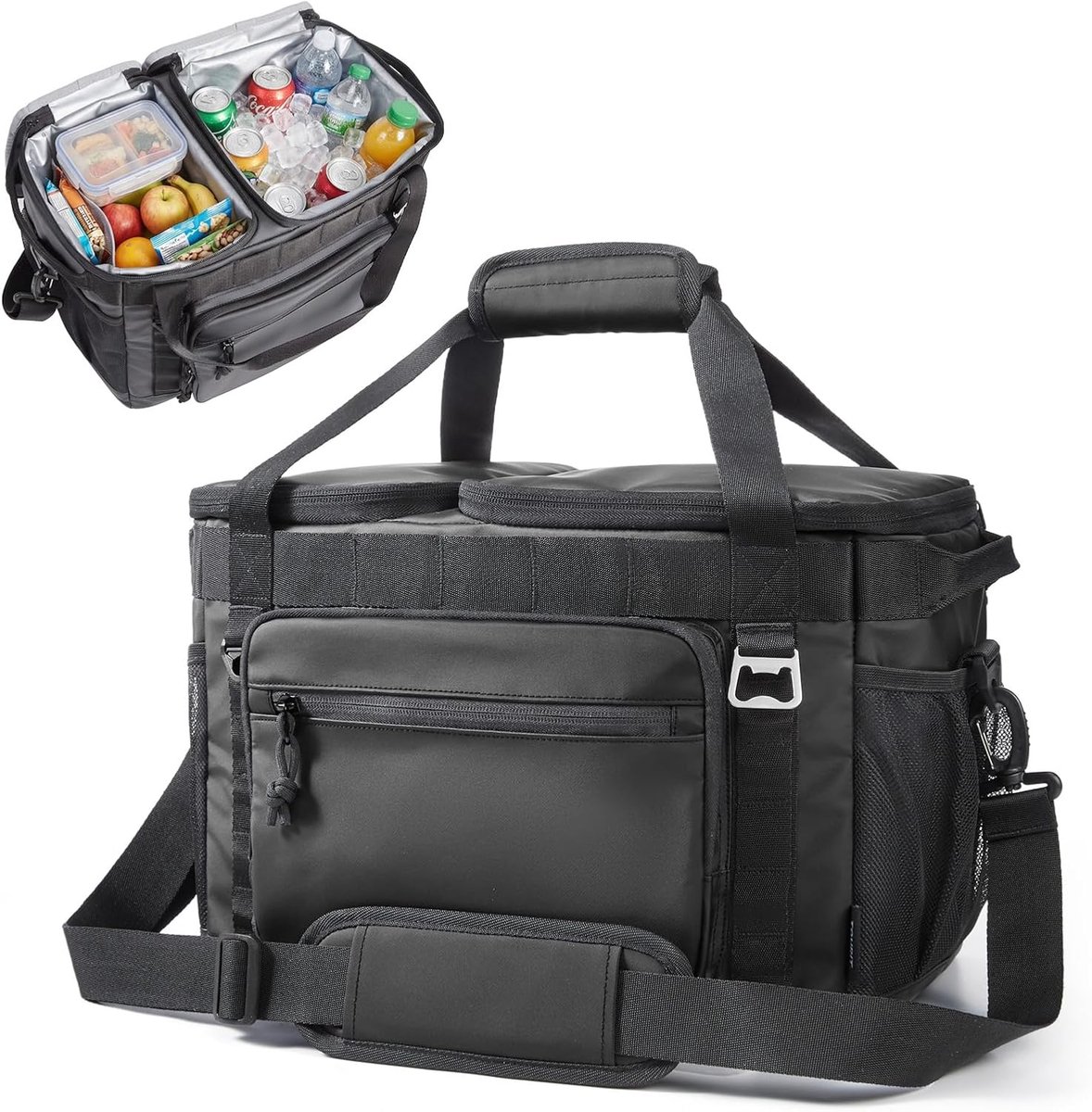 SnelShoppen - Grote Koeltas 21 L - Opvouwbare Picknicktas voor Eten en Dranken - Geïsoleerde Zachte Koeler voor Werk, Picknicks, Camping, Strand, Reiz