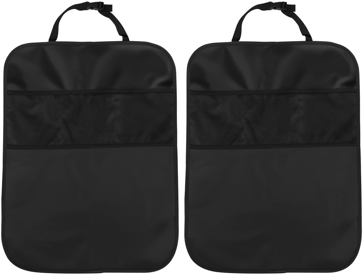 Dailygoods- Autostoelbeschermer Waterdicht - 2 Stuks - Vlekbestendig - Organizerzakken - 420D Oxford Stof - 45 x 60 cm - Stoelhoes