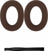 Set Oorkussens voor Sennheiser Koptelefoon - HD 599 Oorkussen - HD505 / HD558 / HD559 / HD560S / HD569 / HD579 / HD589 / HD598 / HD598 SE / HD598 CS / HD598 SR - Velours met Traagschuim - Bruin