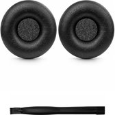 Set Oorkussens voor Sennheiser Koptelefoon - PX100 / PX200 series Oorkussen - PX100 / PX100-II / PX200 / PX200-II / PX80 / PXC150 / PXC200 / PXC250 / PXC300 - Kunstleer met Traagschuim - Zwart