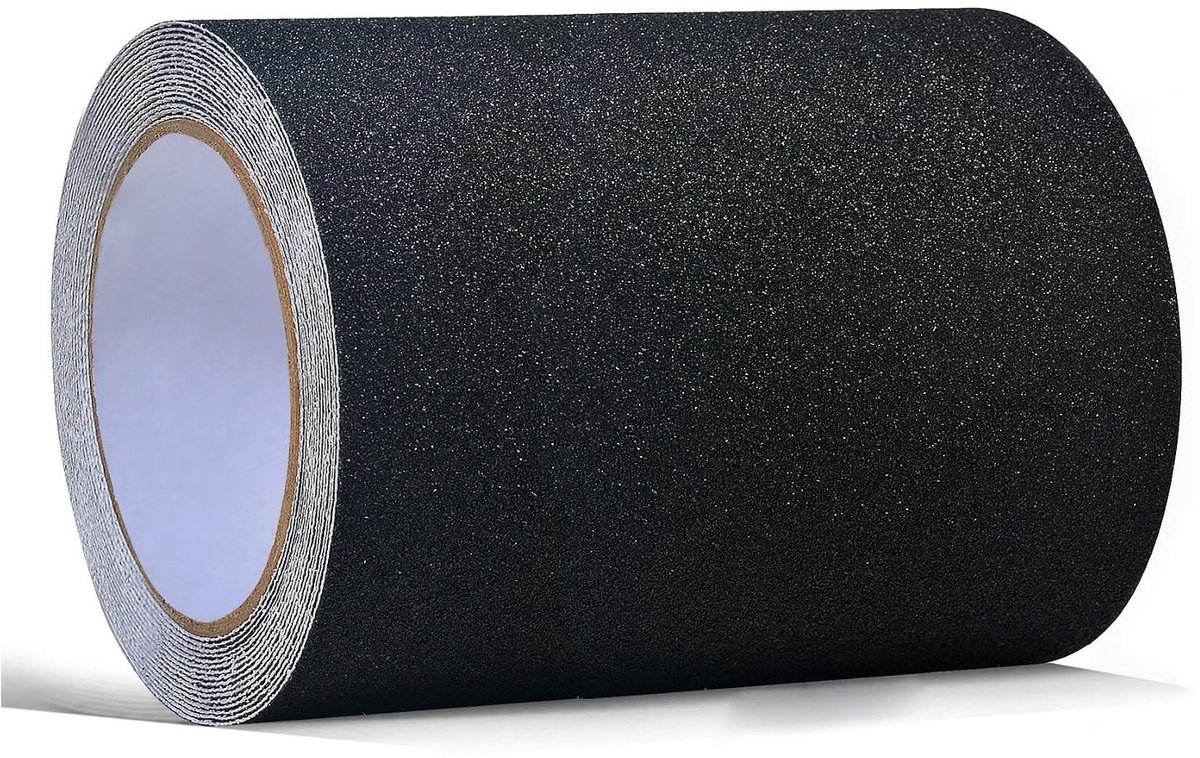 Non-slip tape 10 m, hoge hechting, 15 cm breed, ideaal voor diverse toepassingen, zwart