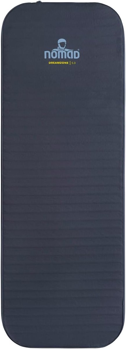 Thijox - Dreamzone 5.0 Slaapmat Zelfopblazend 198x68 cm | 5 cm Dikke Schuimkern | Donkergrijs | Ideaal voor Camping en Buitenactiviteiten