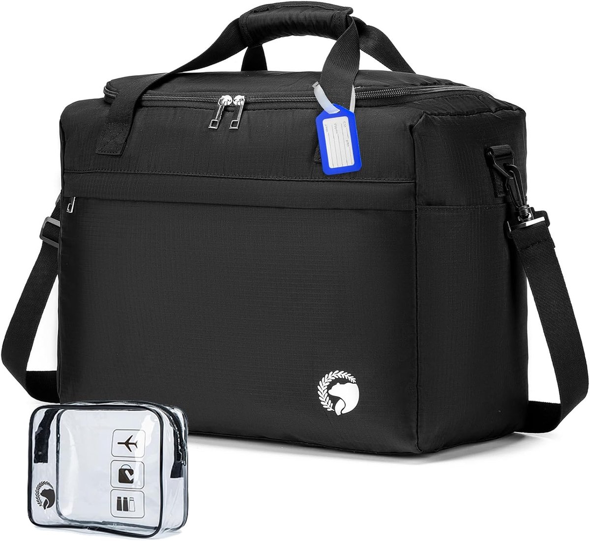 Thijox - Ryanair Reistas 40x30x20 cm Handbagage Sporttas 25L Waterdicht Weekendtas met Toilettas voor Camping, Ziekenhuis, Sport en Reizen