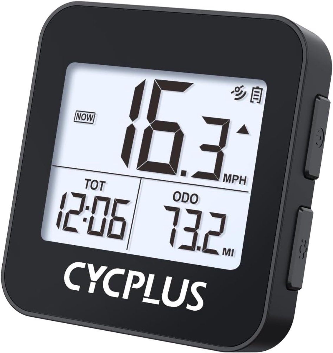 SnelShoppen - CYCPLUS GPS fietscomputer draadloos IPX6 waterdicht kilometerteller GPS-snelheidsmeter met instelbare tijdzone en afstandswaarde