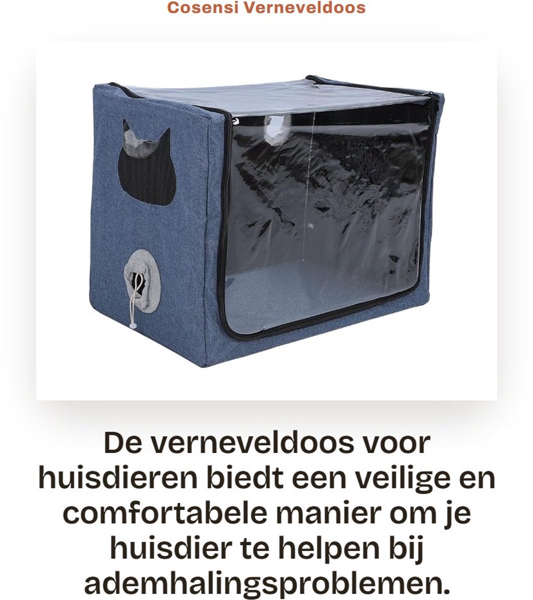 Dailygoods- Verneveldoos Grote Transparante Verneveling - Opvouwbaar - Lichtgewicht - Veilig - Ruim Design - Dubbel Gat voor CO2-afvoer - Inhalatiebox