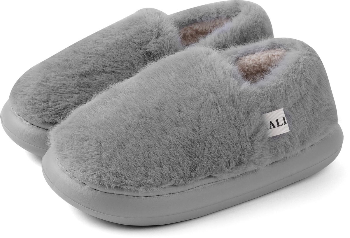 Dailygoods - Winterschoenen Dames en Heren - Antislip en Warm - Gevoerd en Pluche - Rubber Zool - Comfortabel en Ademend - Voor Binnen en Buiten