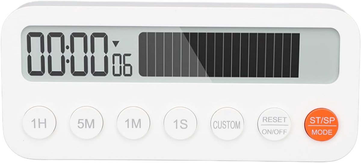 Thijox - Digitale Keukentimer met Groot LED-display, Verstelbare Magnetische Countdown en Countup-timer, Ideaal voor Koken, Fitness, Bakken en Studere