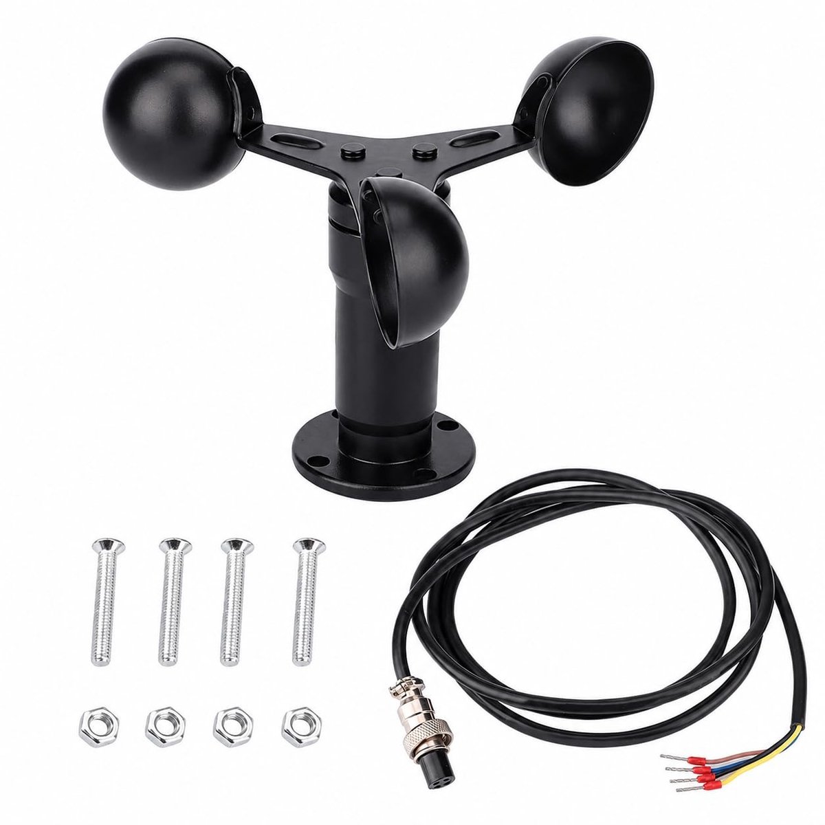 Aluminium Anemometer voor Wind Snelheid Met Pulse Signaaluitgang en Nauwkeurige Metingen
