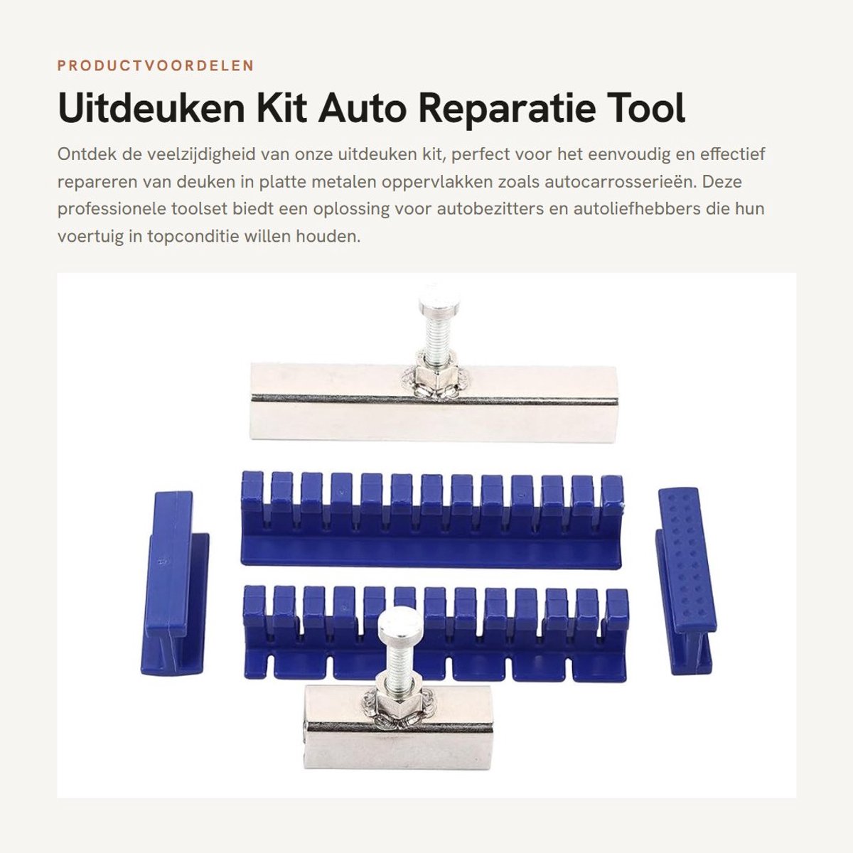 Dailygoods- Uitdeuken Kit Professionele Reparatie - Auto Deuk Gereedschap - Lijm Trekken Tab - Tand Extractor - Voertuig Reparatie Set - Geschikt voor Platte Metalen - Deukreparatie
