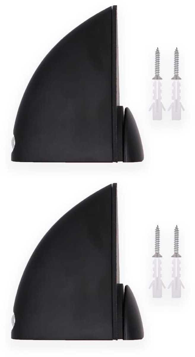 Dailygoods- Glasplankbeugels Verstelbaar - Glasklemmen - Schroeven - Uitbreidingsbuis - Driehoekig Ontwerp - Hoog Draagvermogen - Glasklem