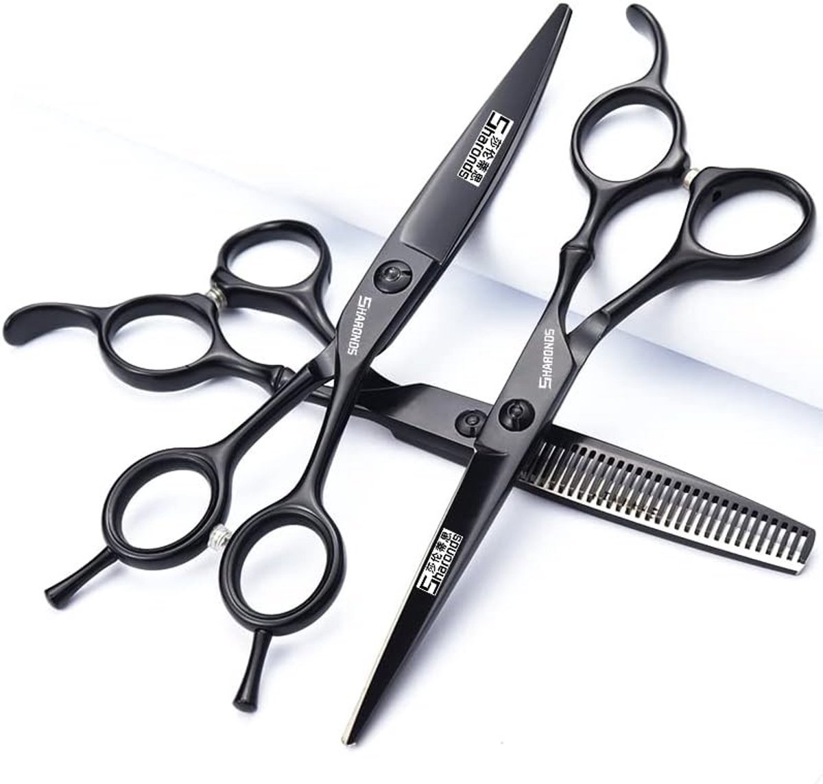 Professionele Kappersschaar Set van RVS voor Thuisgebruik, Barbers en Gezinnen - 3-delig (17.5 cm)