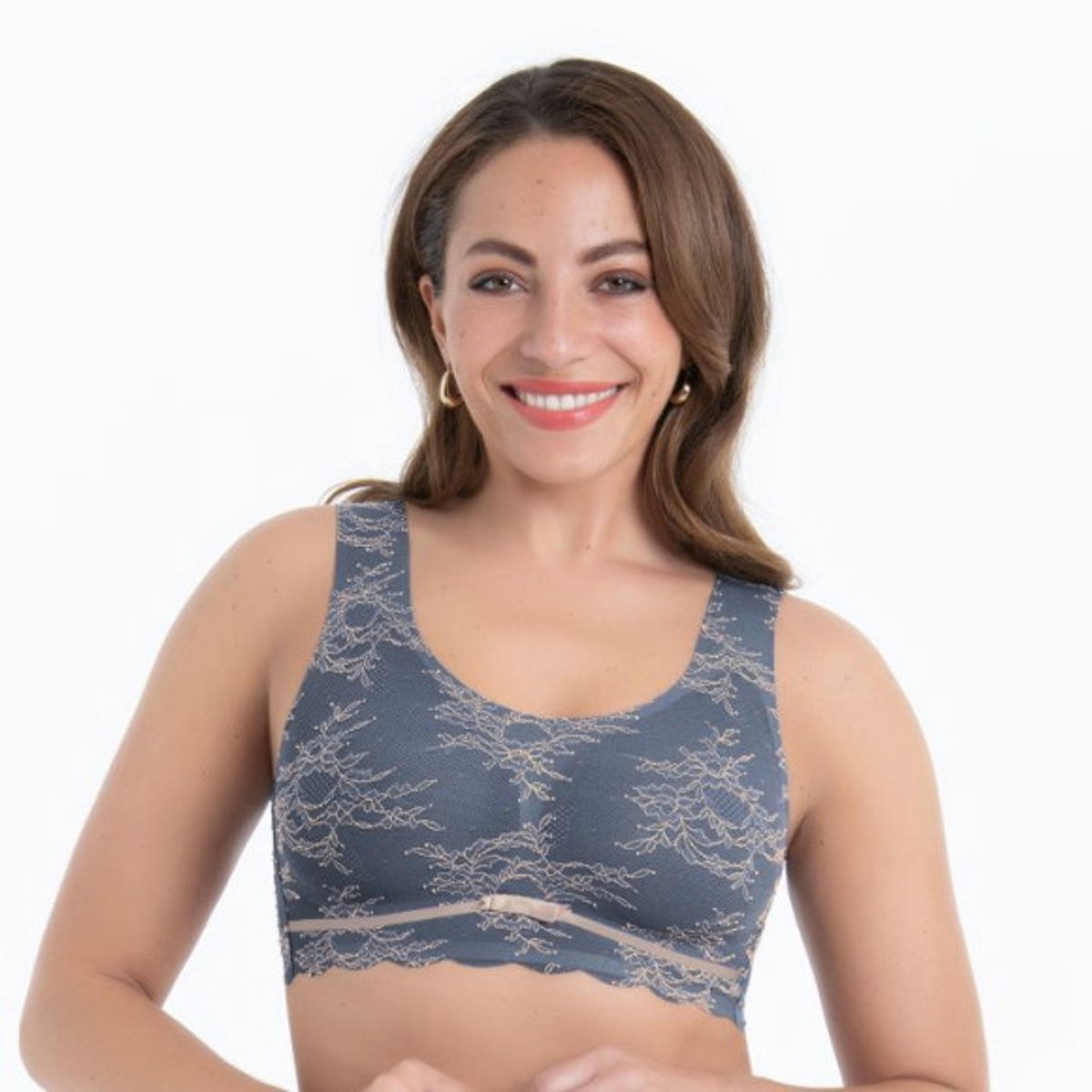 Anita Essential Lace Bralette Grey/Rose Grijs
