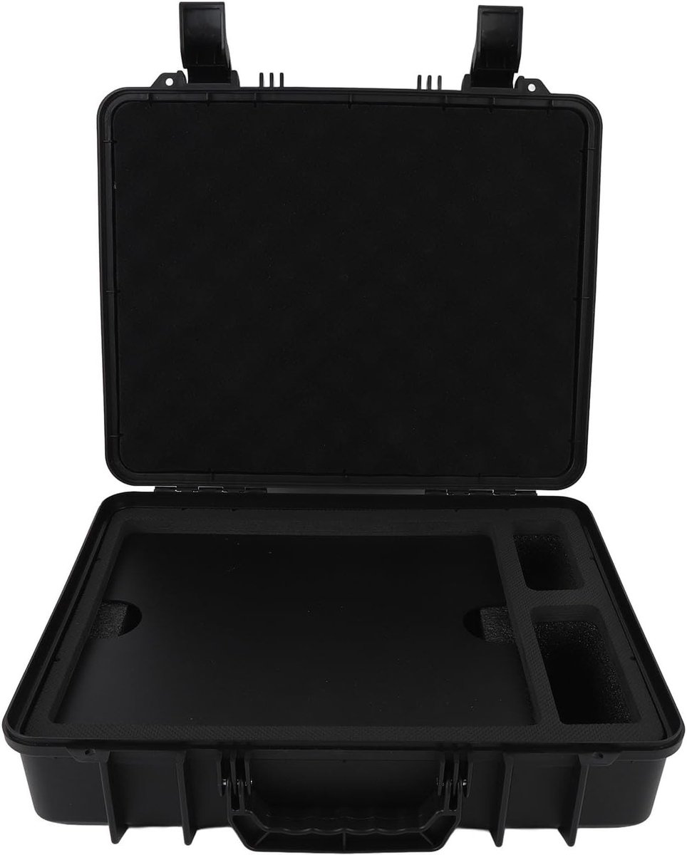 Waterdichte Harde Koffer voor Mini Dish Kit met Precisie Snijschuim, Ideaal voor Mini Pipe Adapter en Voedingsadapter, Compacte Opbergtas
